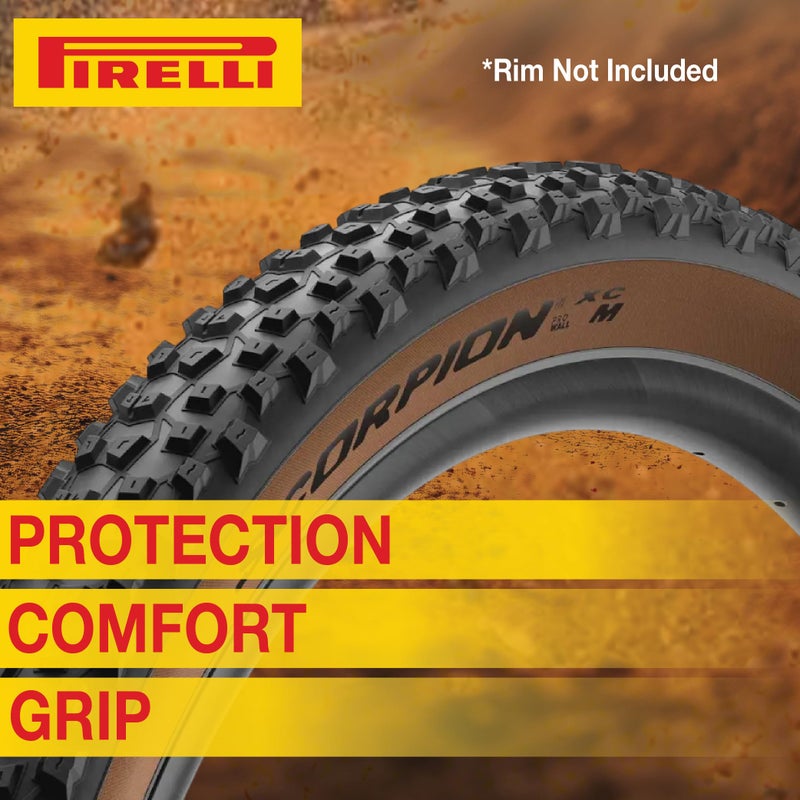 Pirelli Scorpion Trail M Yellow Label Bicycle Tire (29x2.4) Versatile for Trail Riding & Downcountry Adventures SmartGRIP Compound ProWALL Technology Medium Profile Tread (1 Tire) - Image 5
